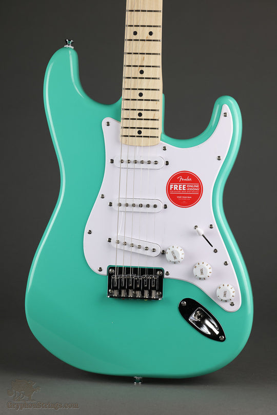 Squier Sonic® Stratocaster® HT, Maple Fingerboard, White Pickguard, Sea Foam Green - New