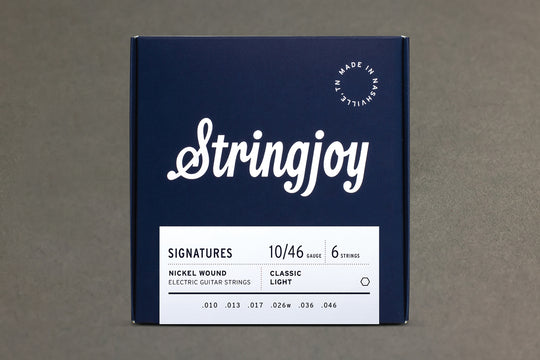 Stringjoy Signatures | Classic Light Gauge (10-46) Nickel Wound Electric Guitar Strings
