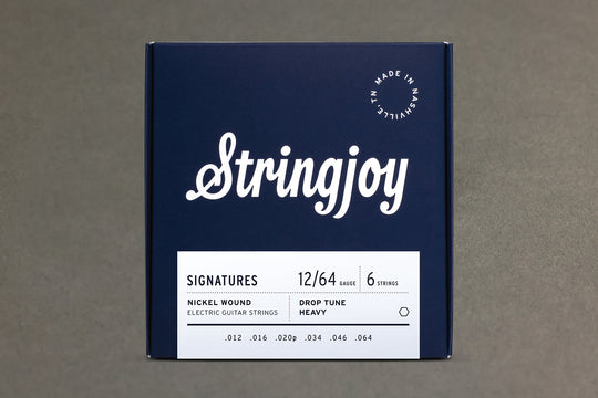 Stringjoy Signatures | Drop Tune Heavy Gauge (12-64) Nickel Wound Electric Guitar Strings