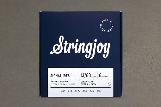 Stringjoy Signatures | Drop Tune Extra Heavy Gauge (13-68) Nickel Wound Electric Guitar Strings