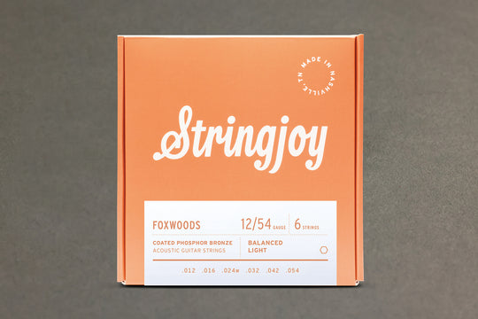 Stringjoy Foxwoods | Light Gauge (12-54) Coated Phosphor Bronze Acoustic Guitar Strings