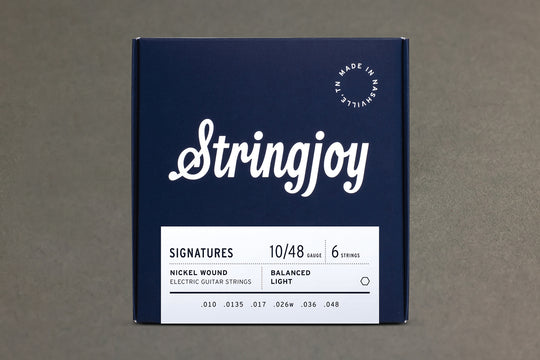 Stringjoy Signatures | Balanced Light Gauge (10-48) Nickel Wound Electric Guitar Strings