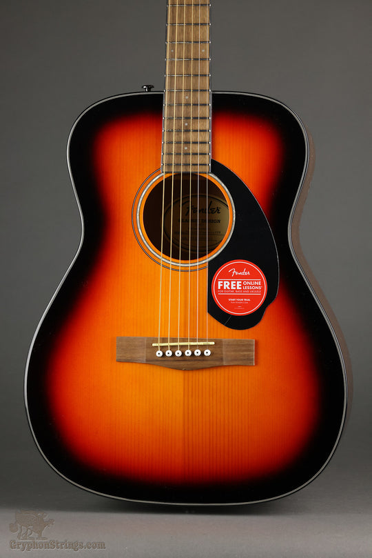 Fender CC-60S Concert, Walnut Fingerboard, 3-Color Sunburst - New