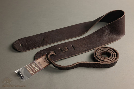 Lakota Leathers Banjo Straps - Cradle 3", Chocolate