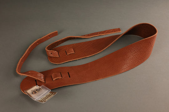 Lakota Leathers Banjo Straps - Non-Cradle 3", Tobacco