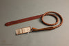 Lakota Leathers Mandolin Straps - Braided Round, Tobacco, 43"