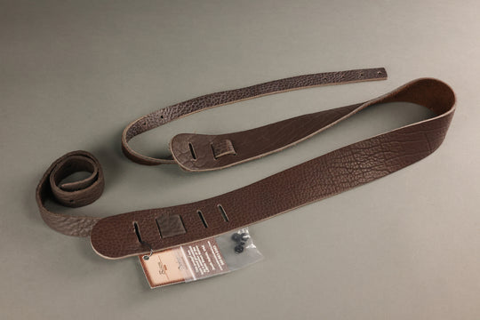 Lakota Leathers Resonator Guitar Straps 2", Chocolate