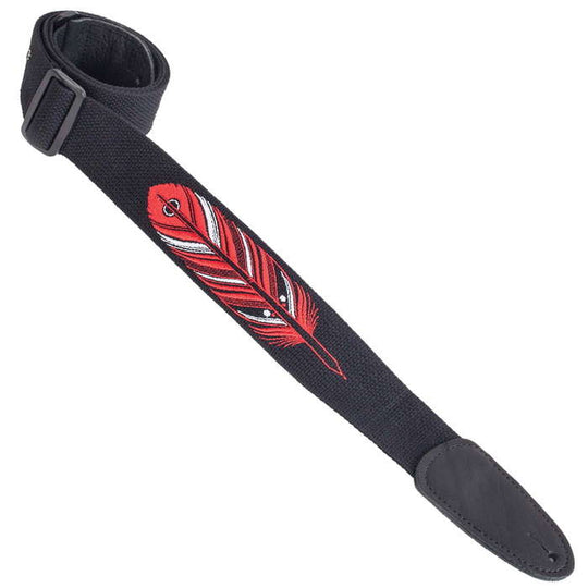 COTTON SERIES  EMBROIDERED FEATHER BLACK