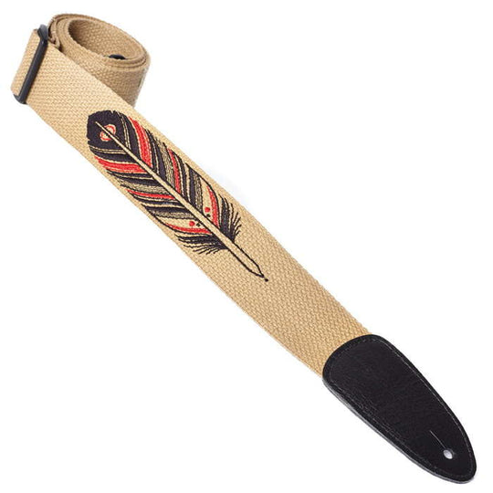 COTTON SERIES  EMBROIDERED FEATHER TAN