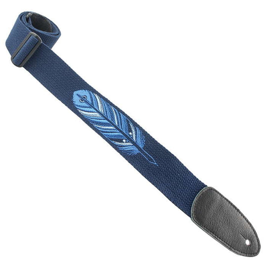 COTTON SERIES  EMBROIDERED FEATHER BLUE