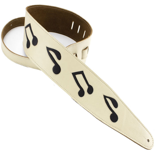 SUEDE SERIES  CUT OUT, BONE W/ BLACK MUSIC NOTES