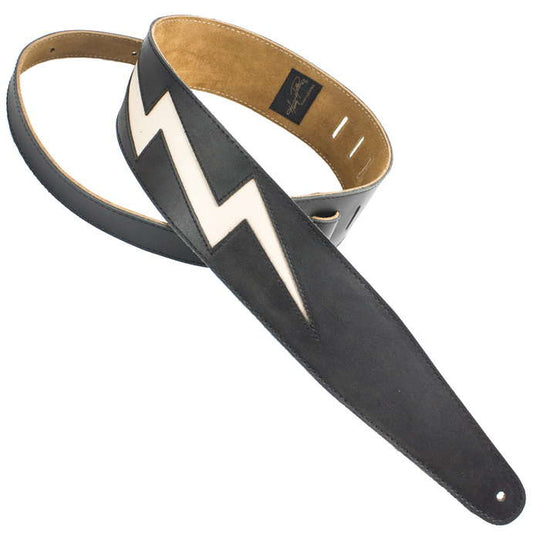 LEATHER SERIES  WHITE BOLT ON BLACK